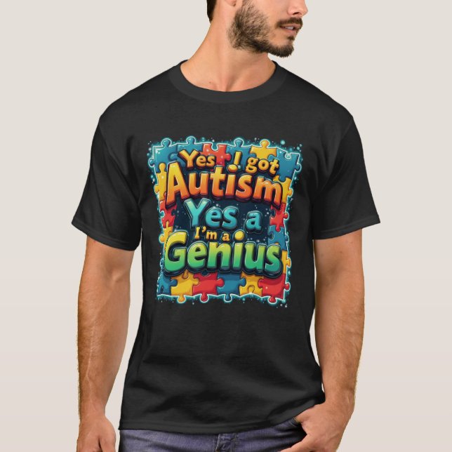 Camiseta Autism Genius (Anverso)