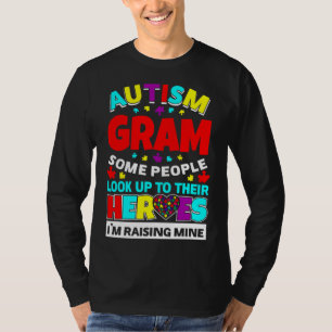 Camiseta Autism Gram La Gente Busca A Sus Héroes Subiendo M