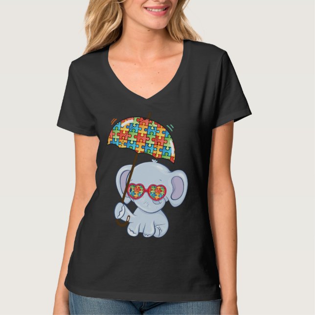 Camiseta Autism is my Incredible talent Baby Elephant Autis (Anverso)