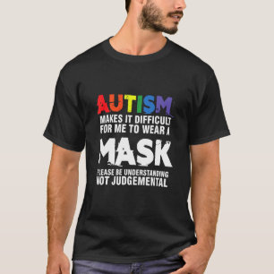 Camiseta Autism Mask Tolerancia Autistic Awareness Ribbon P