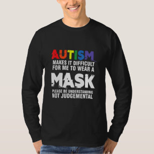 Camiseta Autism Mask Tolerancia Autistic Awareness Ribbon P