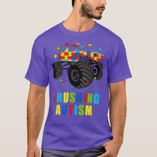 Camiseta Autism Mega Truck Crushing Autism Awareness Monste