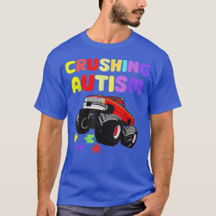 Camiseta Autism Mega Truck Crushing Autism Back to School M