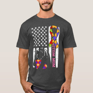 Camiseta Autism Mom Asperger Son Awareness Bear ASD Autisti