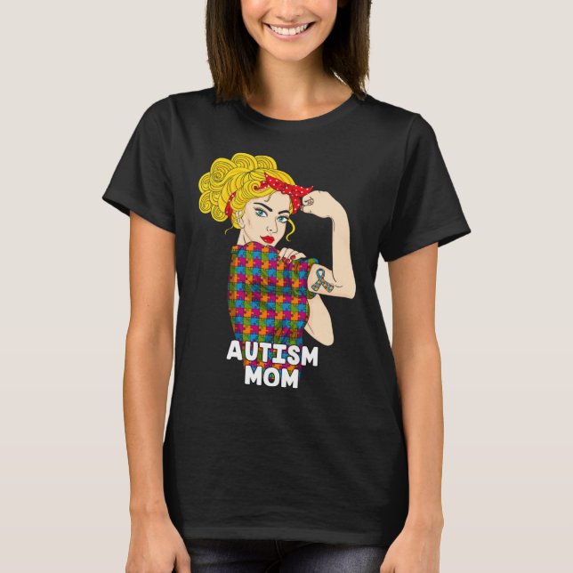 Camiseta Autism Mom Autism Awareness Kindness Support Autis (Anverso)
