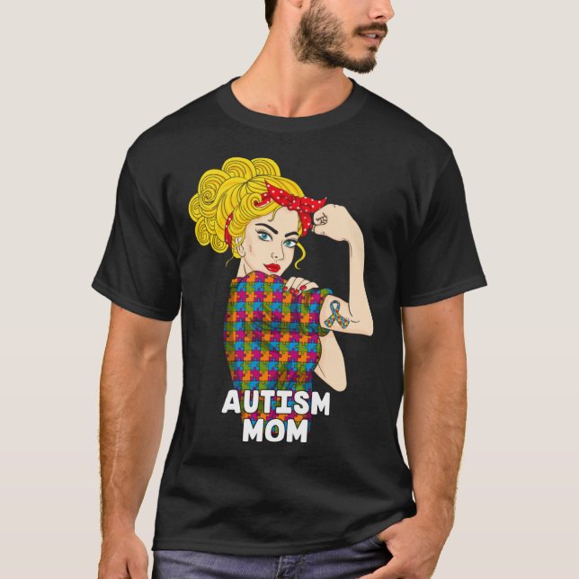Camiseta Autism Mom Autism Awareness Kindness Support Autis (Anverso)
