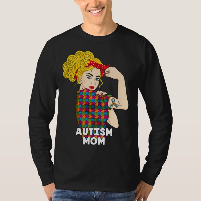 Camiseta Autism Mom Autism Awareness Kindness Support Autis (Anverso)