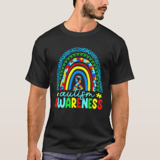Camiseta Autism Mom Dad Son Daughter Rainbow Autism Awarene