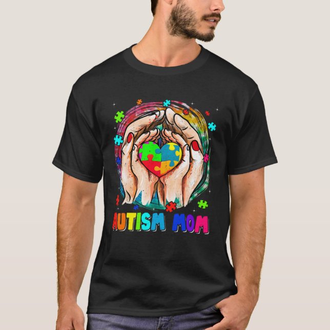 Camiseta Autism Mom Support Autism Awareness Month Women Mo (Anverso)