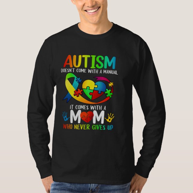 Camiseta Autism Mom  Women Autism Awareness  Mom Autism (Anverso)