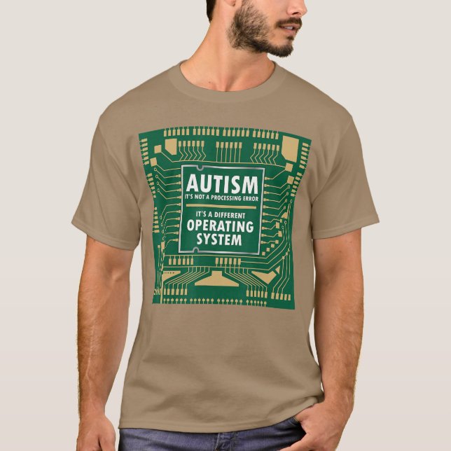 Camiseta Autism Not Error Different Operating System Autist (Anverso)