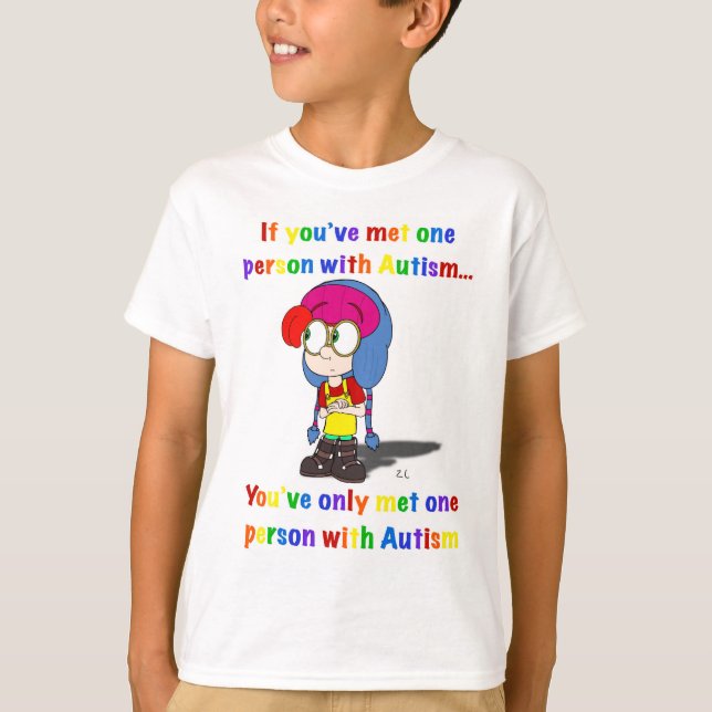 Camiseta Autism: one size does not fit all awareness shirt (Anverso)