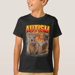 Camiseta Autism Rock Hyrax Inapropiado Divertido Extraño Es