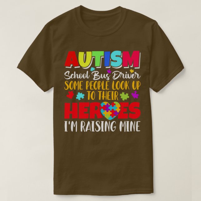 Camiseta Autism School Bus Driver algunas personas miran su (Diseño del anverso)