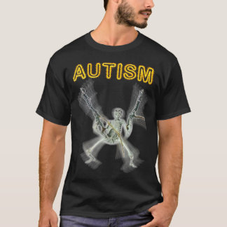 Camiseta Autism Skeleton Meme Funny Hombres Mujeres Camiset