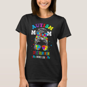 Camiseta Autism Spectrum Mamá Infinita Amor Autismo Concien