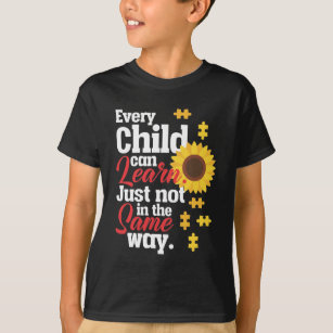 Camiseta Autism Sunflower Profesor de Educación Especial