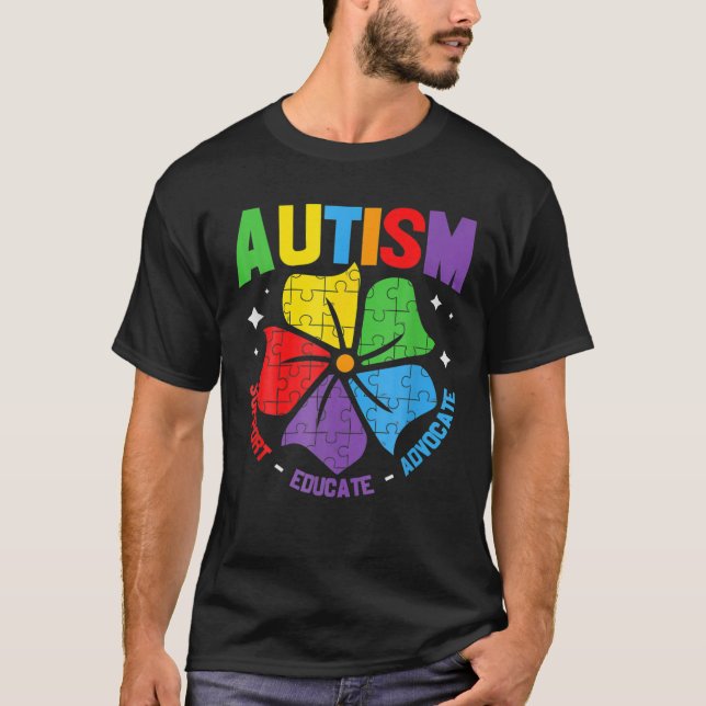 Camiseta Autism Support Kids For Mom Dad Autism Awareness (Anverso)