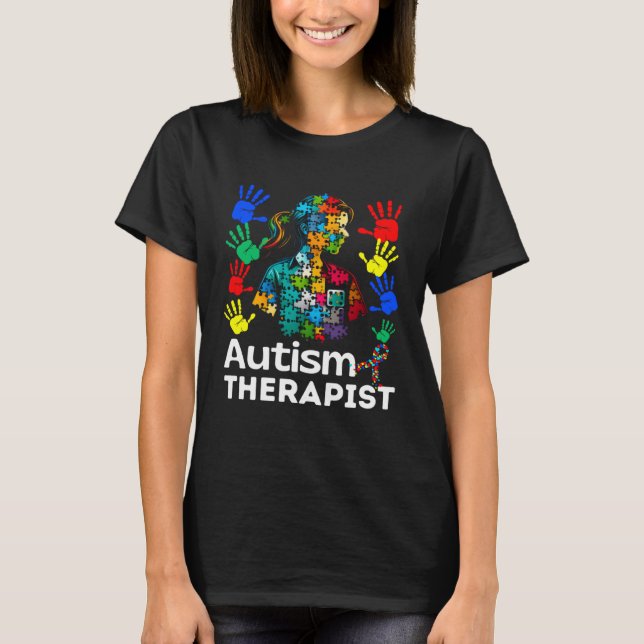 Camiseta Autism Therapist Navigating Autism Autism Counseli (Anverso)