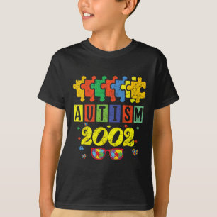 Camiseta Autismo 2002 22º cumpleaños Awarene del autismo de