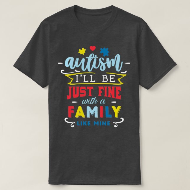 CAMISETA AUTISMO 25 (Diseño del anverso)