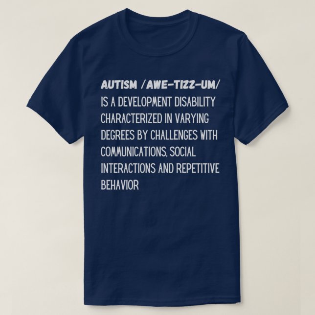 Camiseta Autismo 26 (Diseño del anverso)