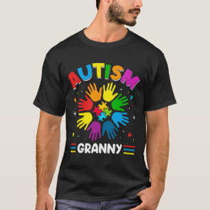 Camiseta Autismo Abuela Amor Autismo Conciencia Familia Mat