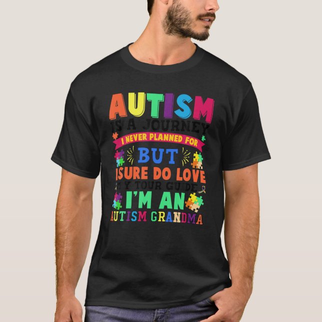 Camiseta Autismo Abuela Autismo Conciencia De Autismo El Au (Anverso)