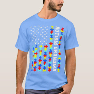 Camiseta Autismo Abuela Romper el enigma Estados Unidos Avi