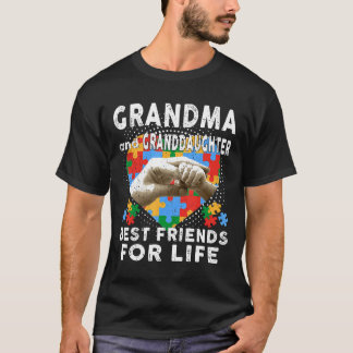 Camiseta Autismo-Abuela y nieta mejores amigas para