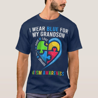 Camiseta Autismo Abuelo Abuelo Abuela y autismo divertido e