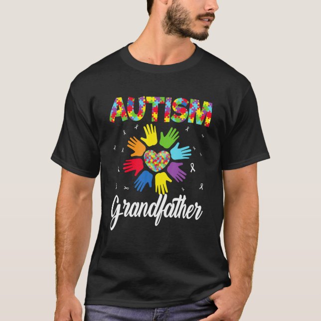 Camiseta Autismo Abuelo Funny Amo El Autismo Awarene (Anverso)