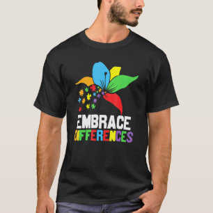 Camiseta Autismo Acepta Diferencias Neurodiversidad Arcoíri