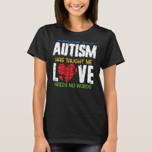 Camiseta Autismo Amor Autismo Conciencia Mes Apoyo Autismo