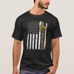 Camiseta Autismo angustiado Abuelo Mascota de la Familia Ba