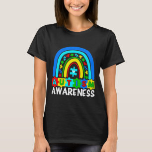 Camiseta Autismo Arcoiris Funny Autism Awareness Month Muje