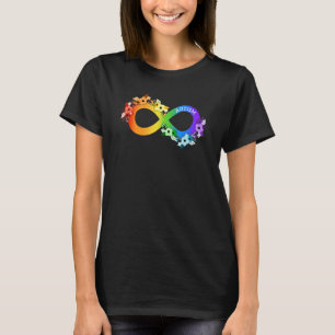 Camiseta Autismo Arcoiris Infinito Símbolo de autismo Autis