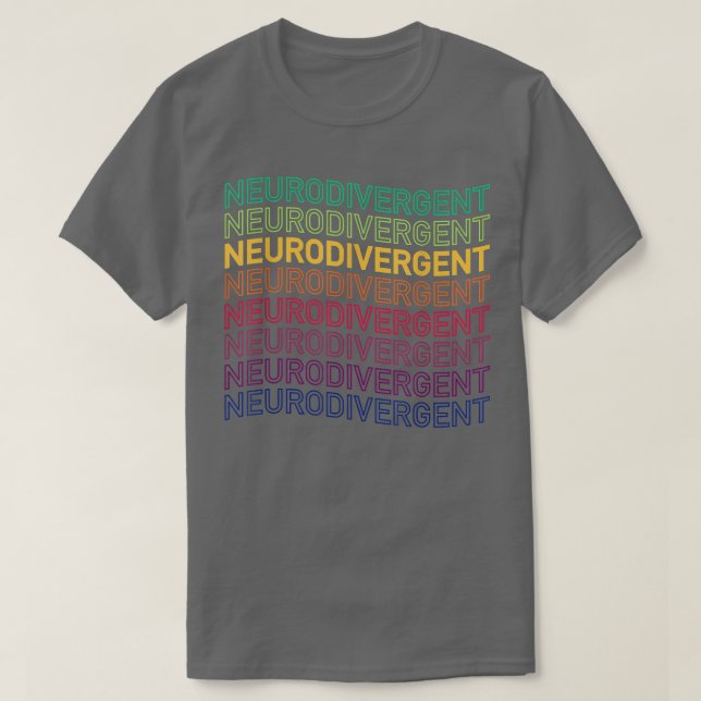 Camiseta Autismo aspie del TDAH neurodivergente (Diseño del anverso)