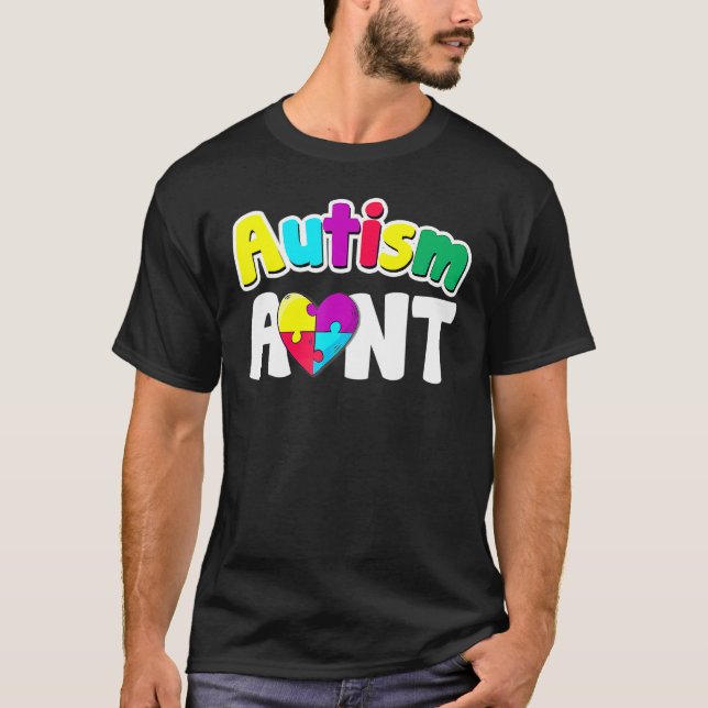 Camiseta Autismo Aún Conciencia Rompecabezas Piezas Colores (Anverso)