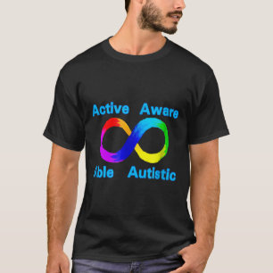 Camiseta Autismo-Autismo Conciencia Aceptación Arcoíris Inf