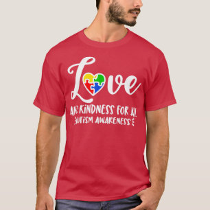 Camiseta Autismo autismo conciencia amabilidad amor arcoiri