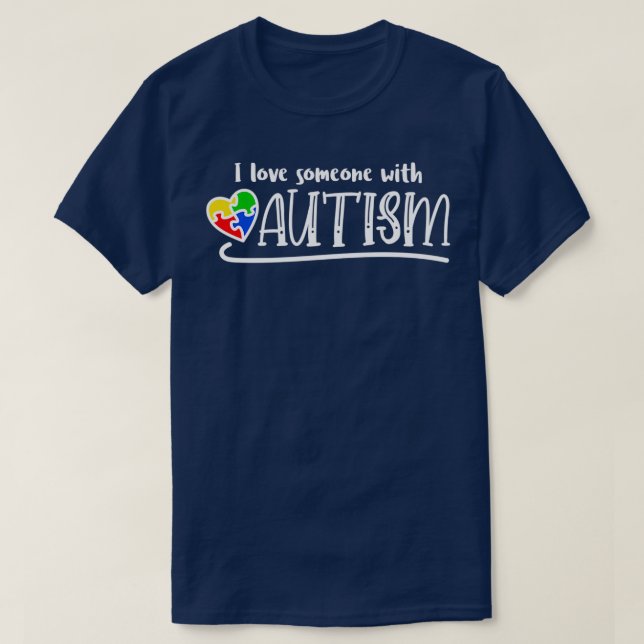 Camiseta Autismo autismo conciencia amor amor a alguien arc (Diseño del anverso)