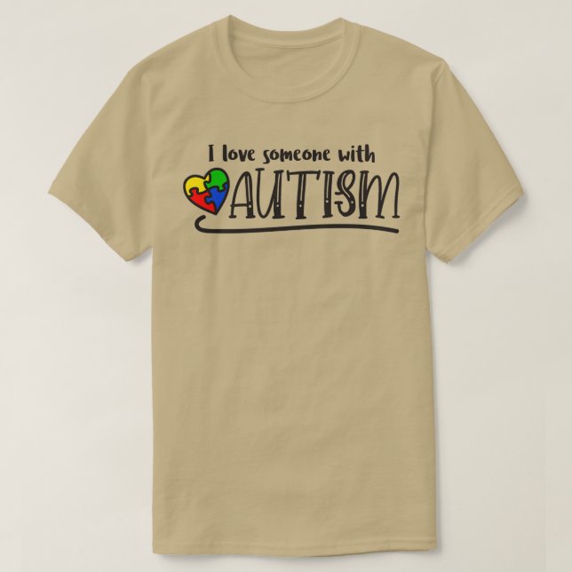 Camiseta Autismo autismo conciencia amor amor a alguien arc (Diseño del anverso)