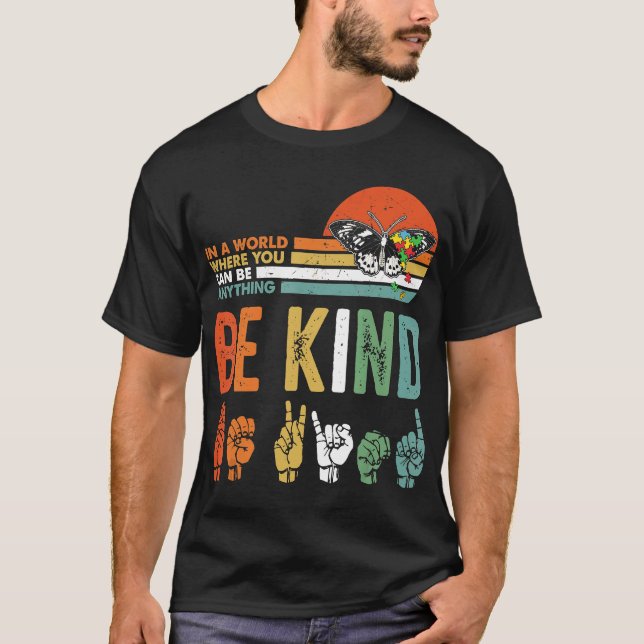 Camiseta Autismo-Autismo En Un Mundo Donde Puedes Ser Cualq (Anverso)
