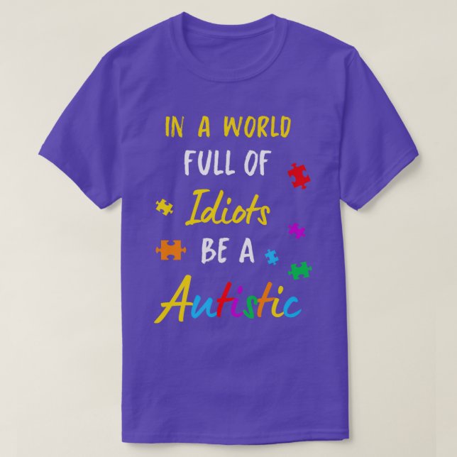 Camiseta Autismo autista Autismo Día de Conciencia Asperger (Diseño del anverso)