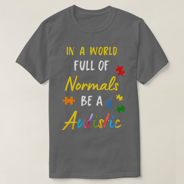 Camiseta Autismo autista Autismo Día de Conciencia Asperger (Diseño del anverso)