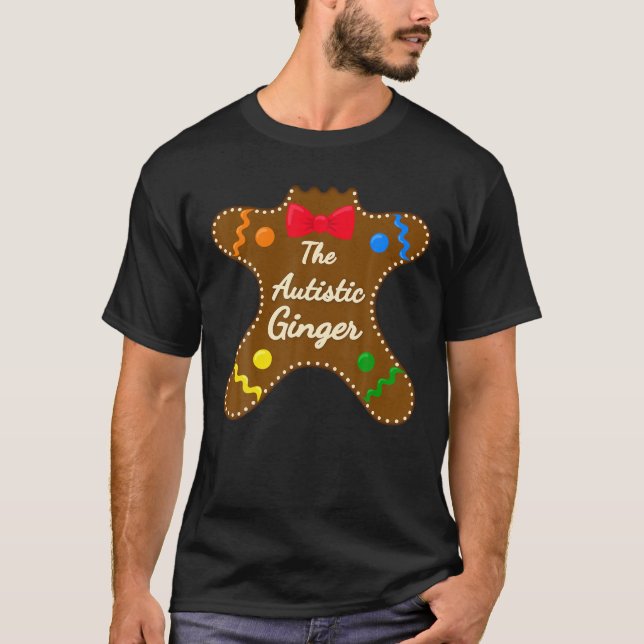 Camiseta Autismo autista del jengibre Gingerbread Familia c (Anverso)