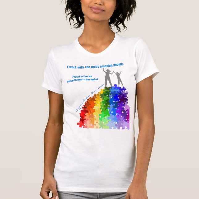 Camiseta Autismo ayuda a escalar nuevas alturas, mujer y Ch (Anverso)