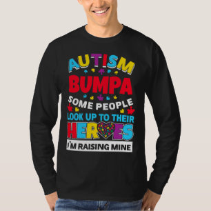 Camiseta Autismo Bumpa La Gente Busca A Sus Héroes Subiendo