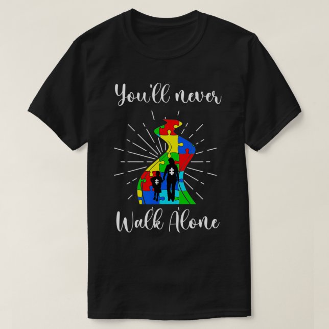 Camiseta Autismo callejero de color arcoiris Conciencia (Diseño del anverso)
